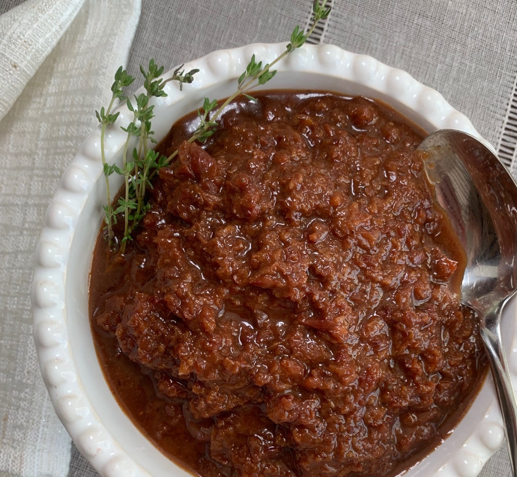 bowl of cherry orange sauce