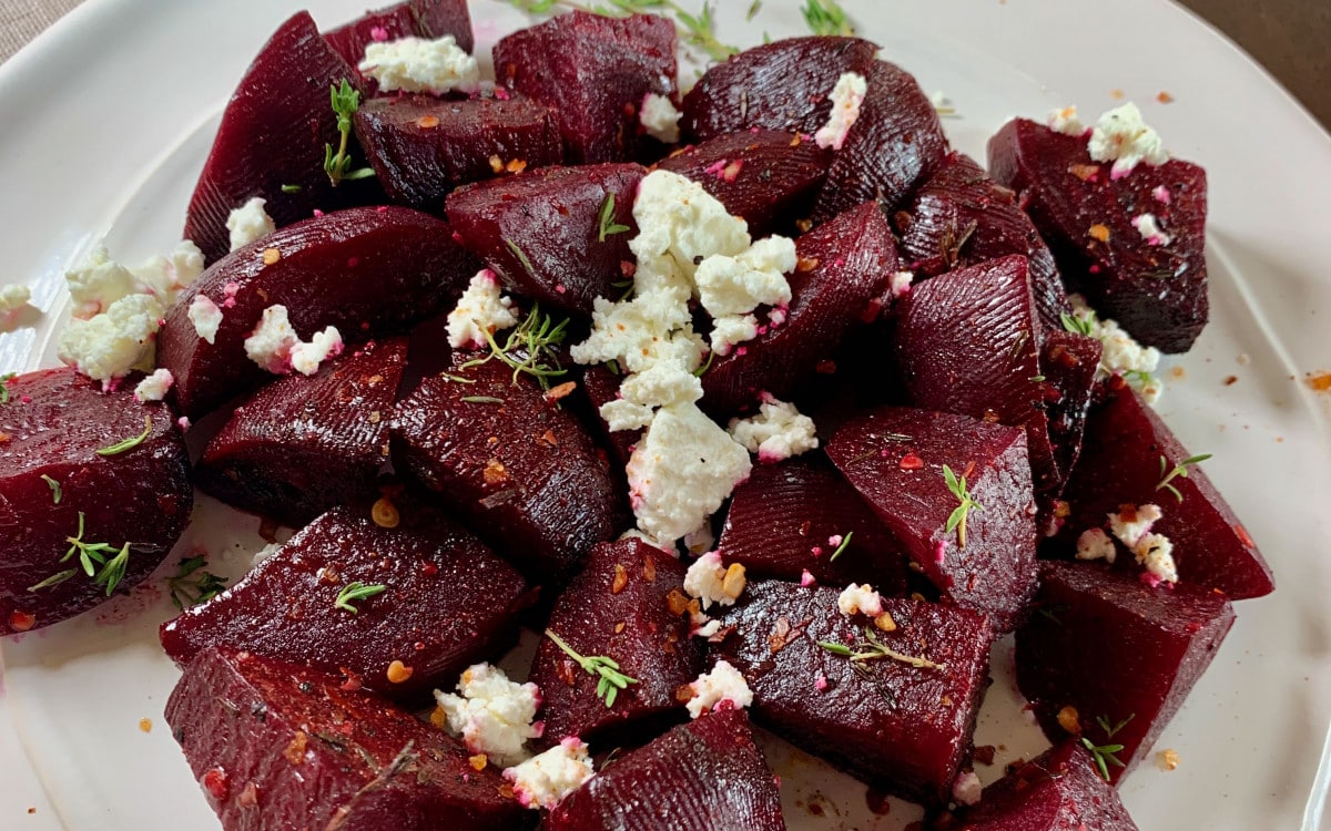 Roasted Beets with Goat Cheese