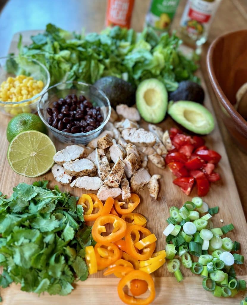 chicken taco salad ingredients